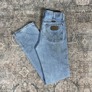Wrangler 938ATW A102 Jeans 28x34 Light Blue Denim